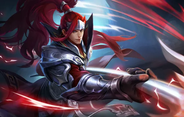 The game, guy, red hair, King of Glory, The king of glory