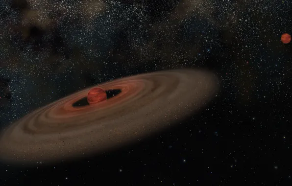 Figure, exoplanet, Protoplanetary disk, Brown dwarfs