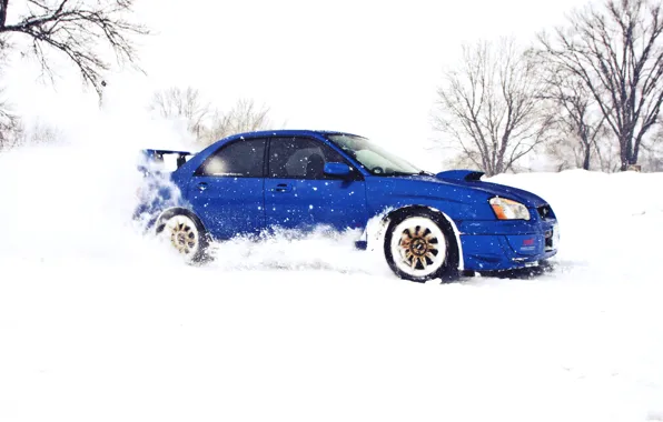 Winter, Subaru, Impreza, Snow, WRX, Subaru, Impreza, STi