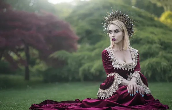 Picture girl, nature, background