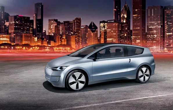 Volkswagen, the concept, Up! Lite, night city