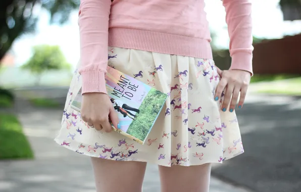 Girl, book, meant to be