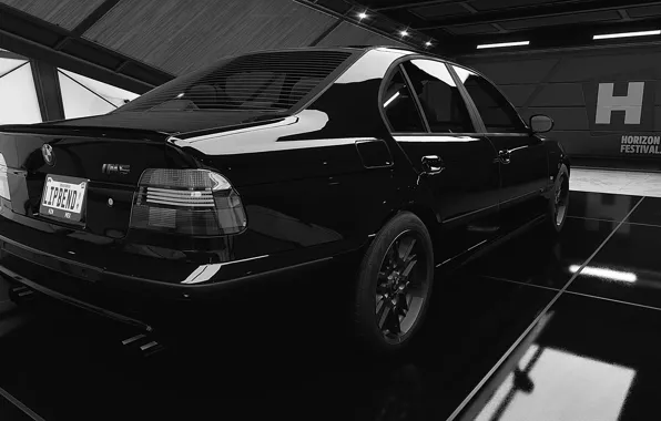 HDR, BMW, Game, e39, 5, UHD, Black & White, Xbox One X