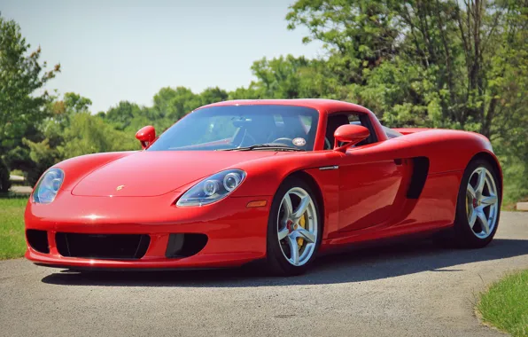 Picture red, porsche, carrera