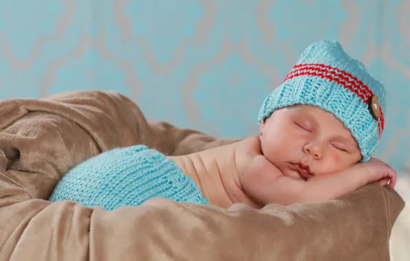 Child, sleep, baby, cap, baby, cap, child, baby