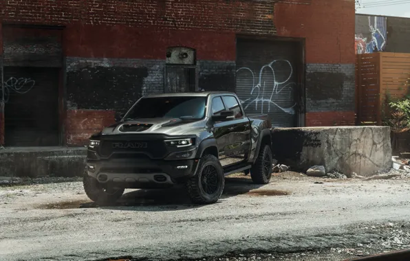 Dodge, Front, Pickup, Garage, Dodge Ram