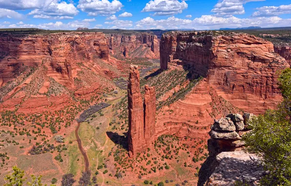 Picture the sky, clouds, spring, USA, reserve, Arizona, Canyon de Shay