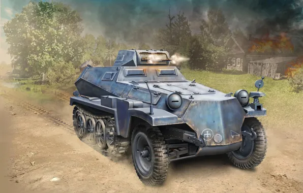 Germany, APC, Panzer I Turret, Sd.Car.253