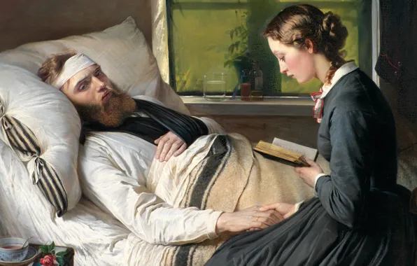 Picture 1865, Danish painter, Statens Museum for Kunst Copenhagen, National Gallery of Denmark, Danish artist, Elizabeth …