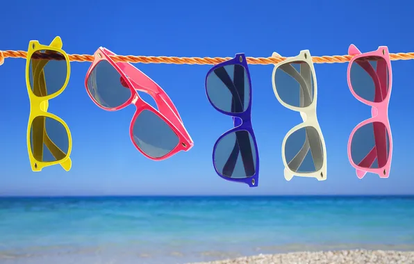 Sea, beach, resort, sunglasses
