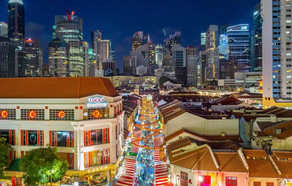 Picture Singapore, skyline, Singapore, Chinatown