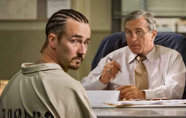 Stone, edward norton, Edward Norton, Robert de Niro, stone, robert de niro