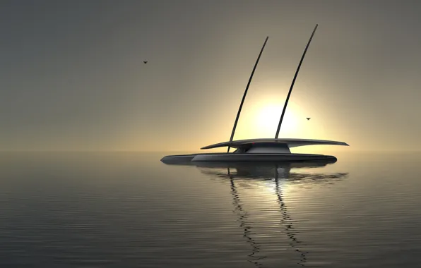 Bow, Atlantic Ocean, drone, solar power, sail across, Mayflower Autonomous Research Ship (MARS for short)