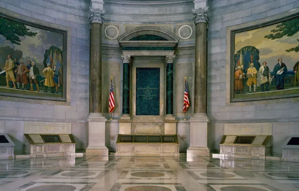 Exposure, Washington, USA, National Archives and Records Administration, Declaration of Independence, Constitution