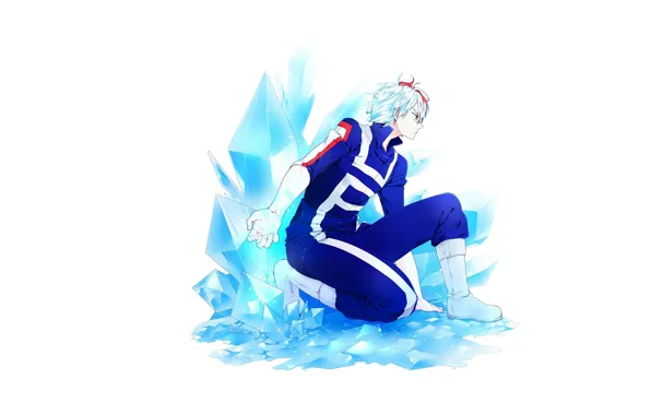 Pose, ice, guy, My hero Academy, Todoroki Shouto, My Hero Academia, Boku No Hero Academy, …