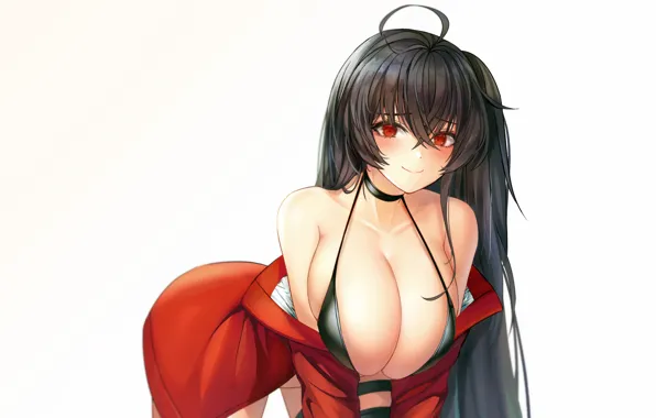 Picture girl, sexy, lingerie, bra, cleavage, long hair, boobs, anime