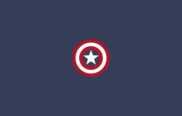 Blue, star, shield, Captain America