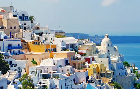 Picture sea, nature, building, home, Santorini, Greece, Santorini, Oia