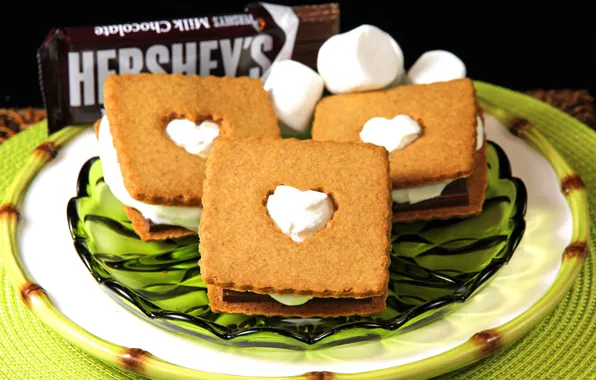 Background, widescreen, Wallpaper, food, cookies, wallpaper, cream, widescreen