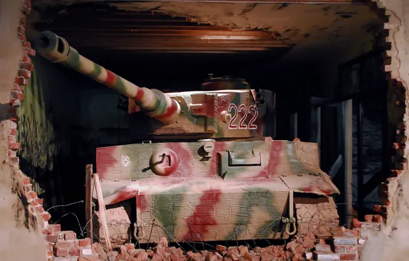 Tiger, the ruins, Museum, German heavy tank, tiger I