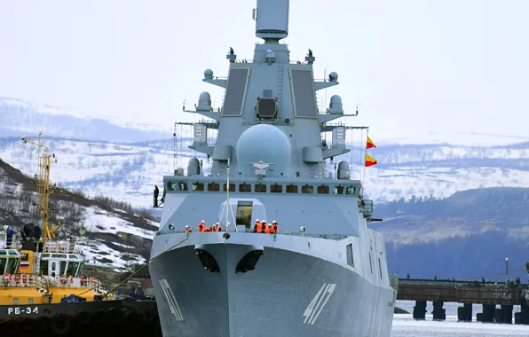 Navy, frigate, mooring, Admiral Gorshkov