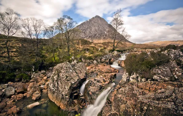 Landscape, mountains, nature, river