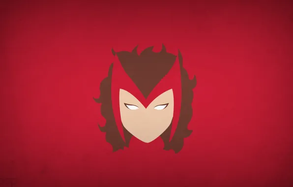Picture minimalism, Marvel Comics, blo0p, Scarlet Witch, Scarlet Witch