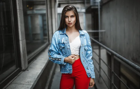 Look, girl, pose, hair, figure, legs, Mikhail YEKIM