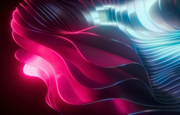 Picture abstract, light, blue, pink