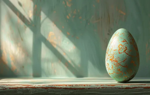 Holiday, egg, spring, Easter, painted, AI art, neural network, Easter background