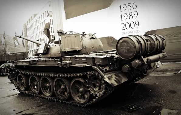 Tank, USSR, armor, T-54, military equipment
