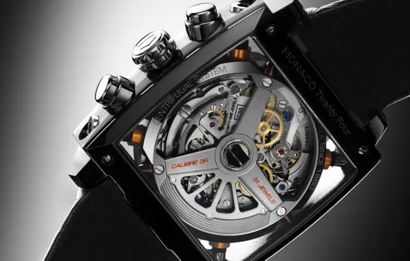 Picture watch, chronometer, Monaco Twenty Four, TAG Heuer