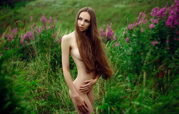 Girl, Nature, Sexy, Green, Body, Beauty, Summer, Margo Amp