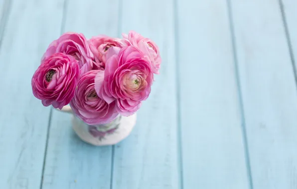 Picture flowers, roses, bouquet, pink, buds, fresh, wood, pink