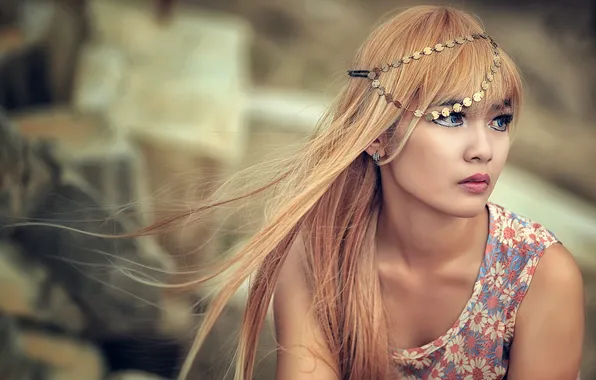 Portrait, makeup, East