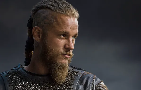 Picture warrior, beard, the Vikings, vikings, travis fimmel, ragnar, Ragnar