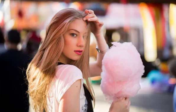 Picture look, face, model, hair, cotton candy, Angelica