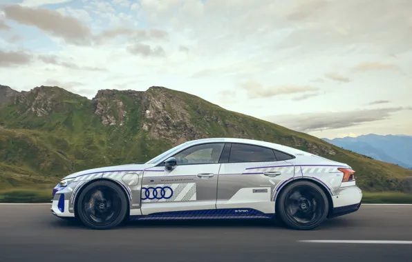 Clouds, mountains, track, Audi, side view, Limited Edition, Audi RS, 2023