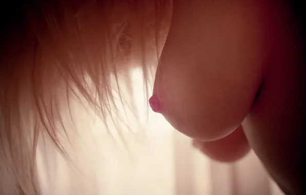 Chest, girl, macro, nipple