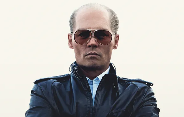 Picture Johnny Depp, glasses, jacket, Johnny Depp, gangster, Black Mass, Black mass