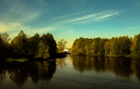 Autumn, River, Russia, Autumn