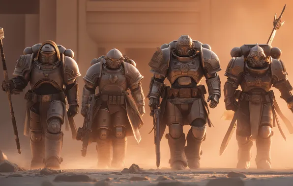 000, science fiction, space marines, Warhammer 40, Brotherhood of Steel