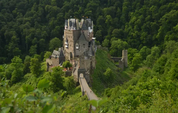 Picture Nature, Germany, Panorama, Nature, Germany, Panorama, Wierschem, ELTZ Castle