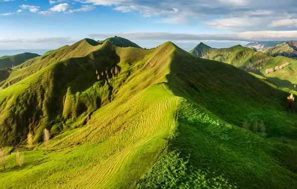 Picture sky, landscape, nature, mountains