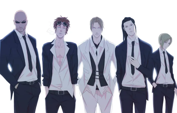 Reno, Elena, rpg, Final Fantasy VII, Tseng, Rude, SQUARE ENIX, Rufus Shinra