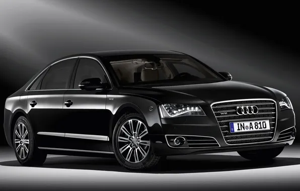 Picture Audi, Audi, black, W12, security