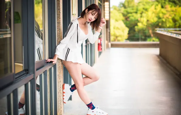 Picture girl, pose, Asian
