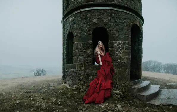 Picture girl, castle, Princess