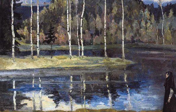 Spring, 1890s 1900s, Nesterov, Mikhail Vasilyevich