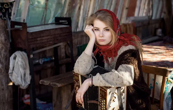 Picture Russia, accordion, Maxim Guselnikov, Irina Popova, Autumn Sadness